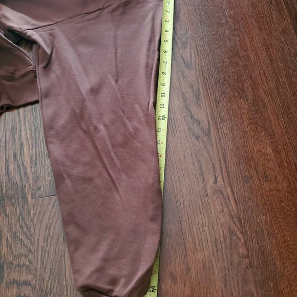 Hooded Sweatshirt Full Zip Pocket Soft Size 4XL Chocolate Brown - Picture 5 of 5